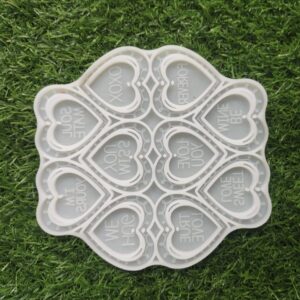 Hearts keychain mould