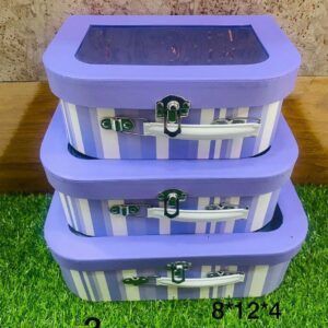 Purple Hamper Boxes (3pc set)