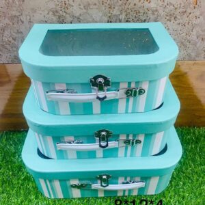 Ocean green Hamper Boxes (3pc set)