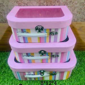 Pink Hamper Boxes (3pc set)