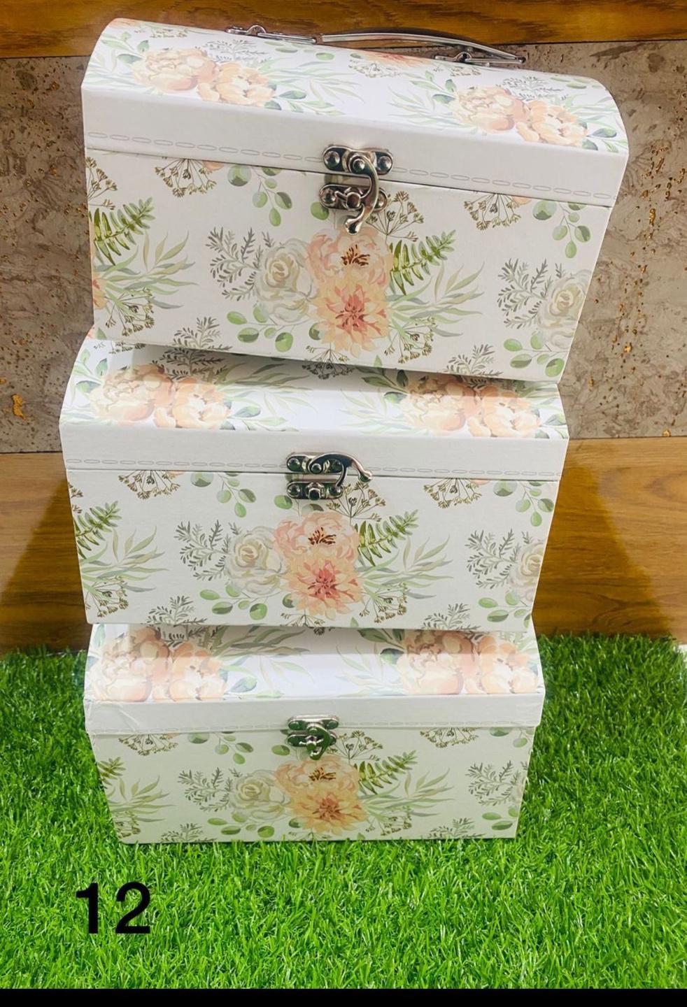 White Hamper Boxes (3pc set)