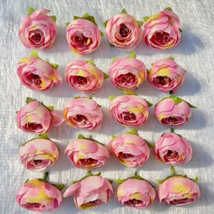 Double color (Light Pink & Yellow) 20 pieces Size-4cm