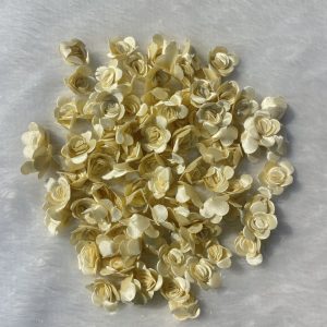 Cream satin flower (100 pieces)