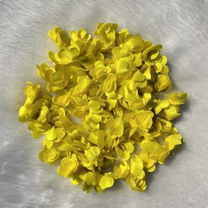 Yellow satin flower (100 pieces)