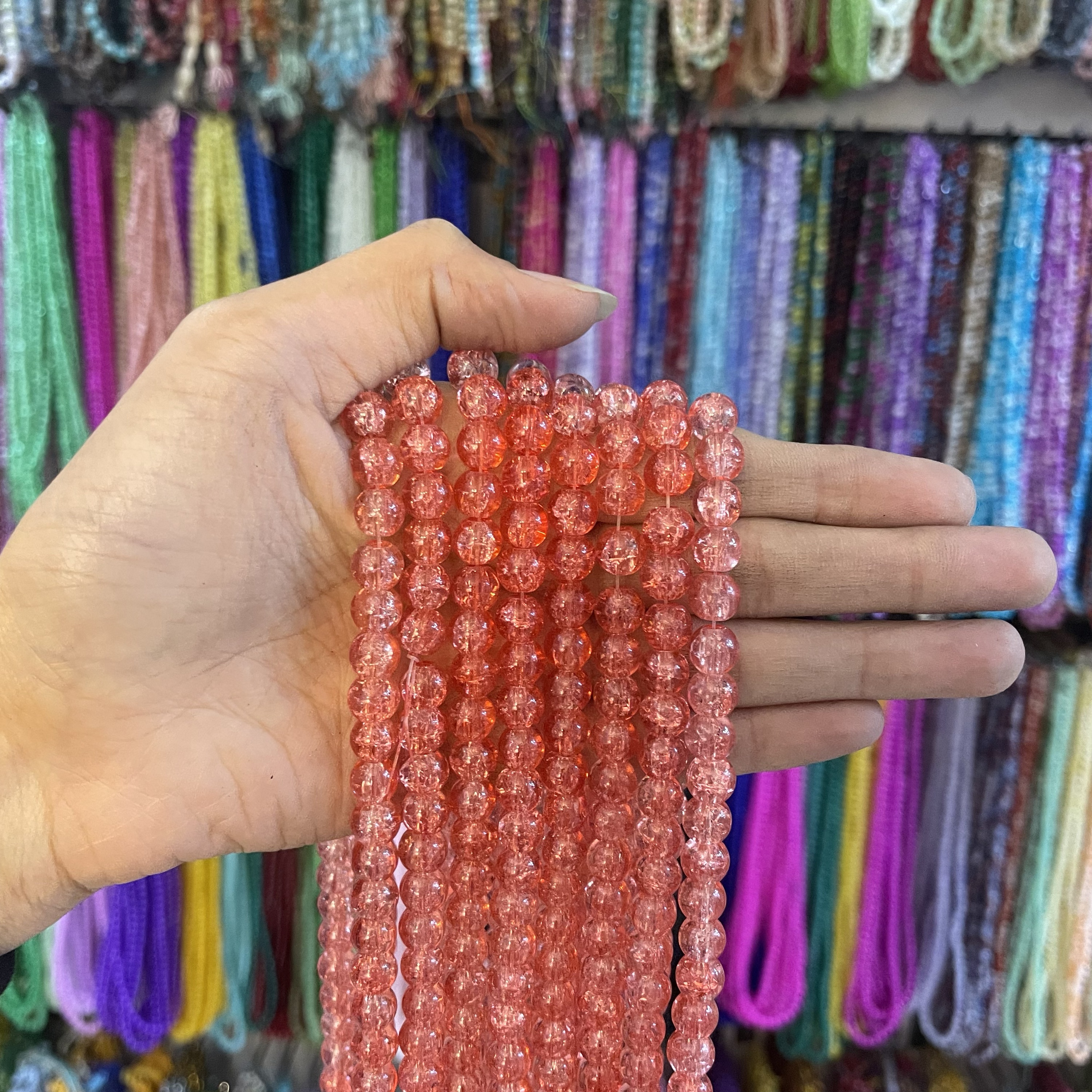 Peach crackle 1 line (8mm)