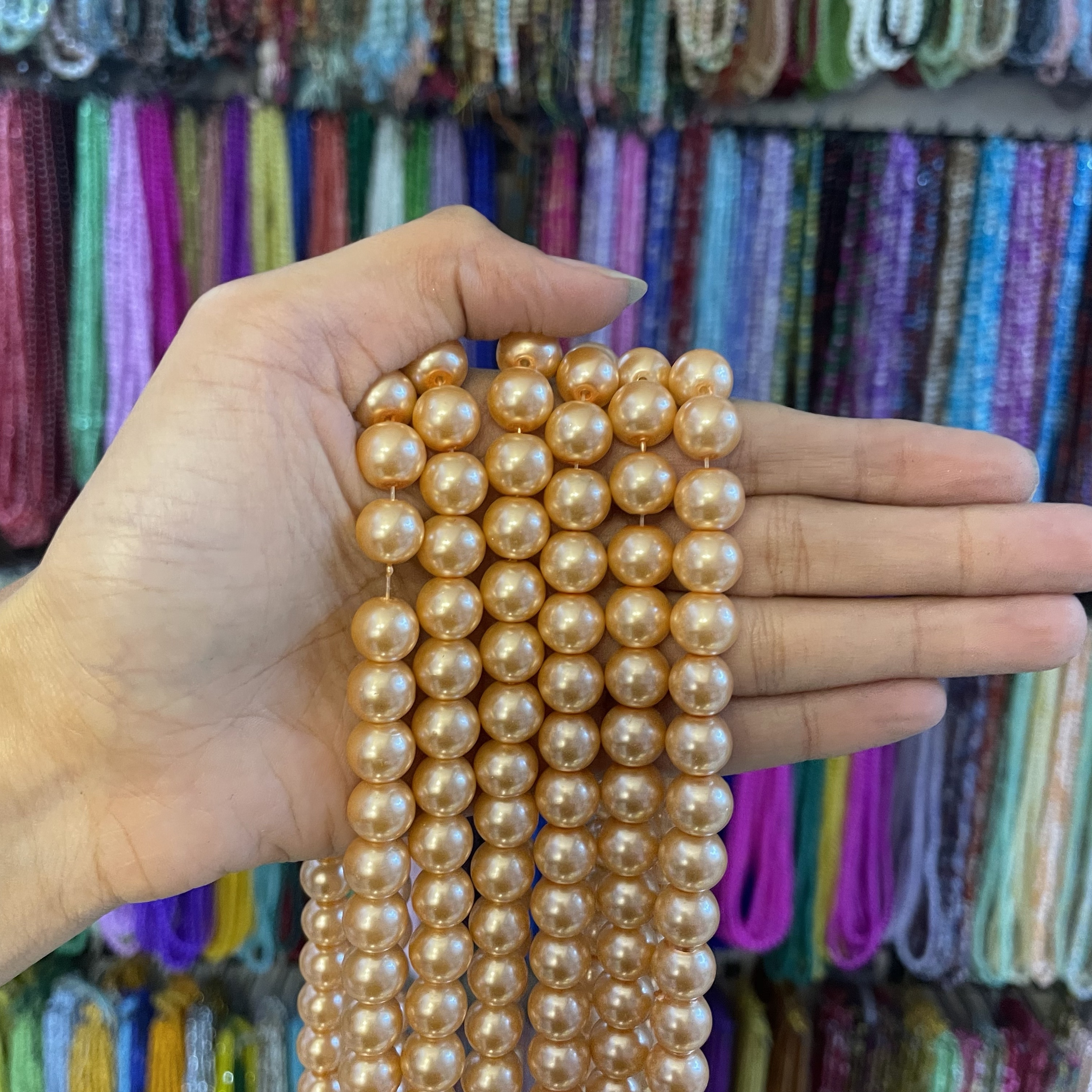 Bronze pearl 1 line (10mm)