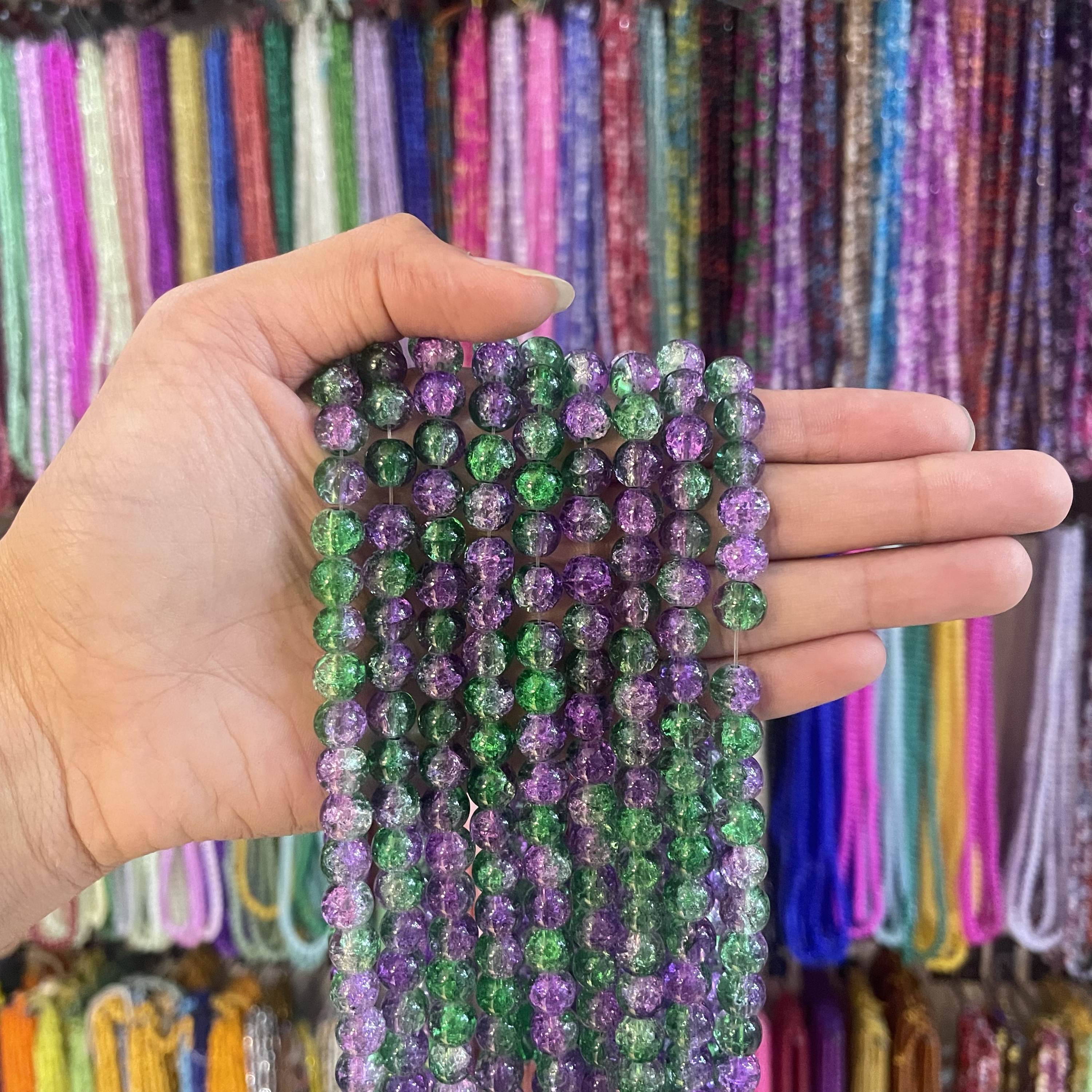 Purple & green (1 line)