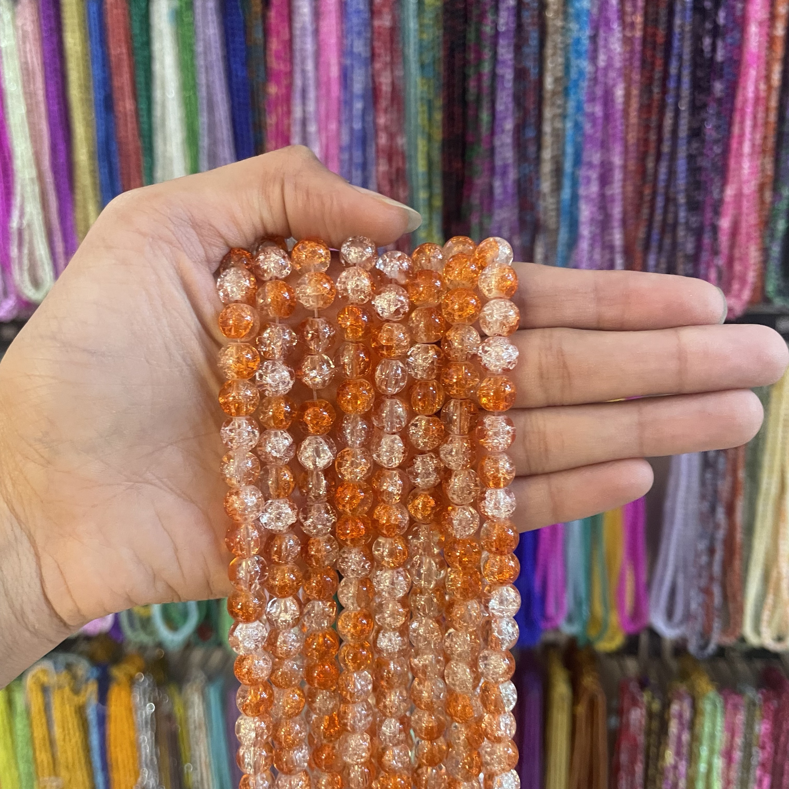 Orange & white (1 line)