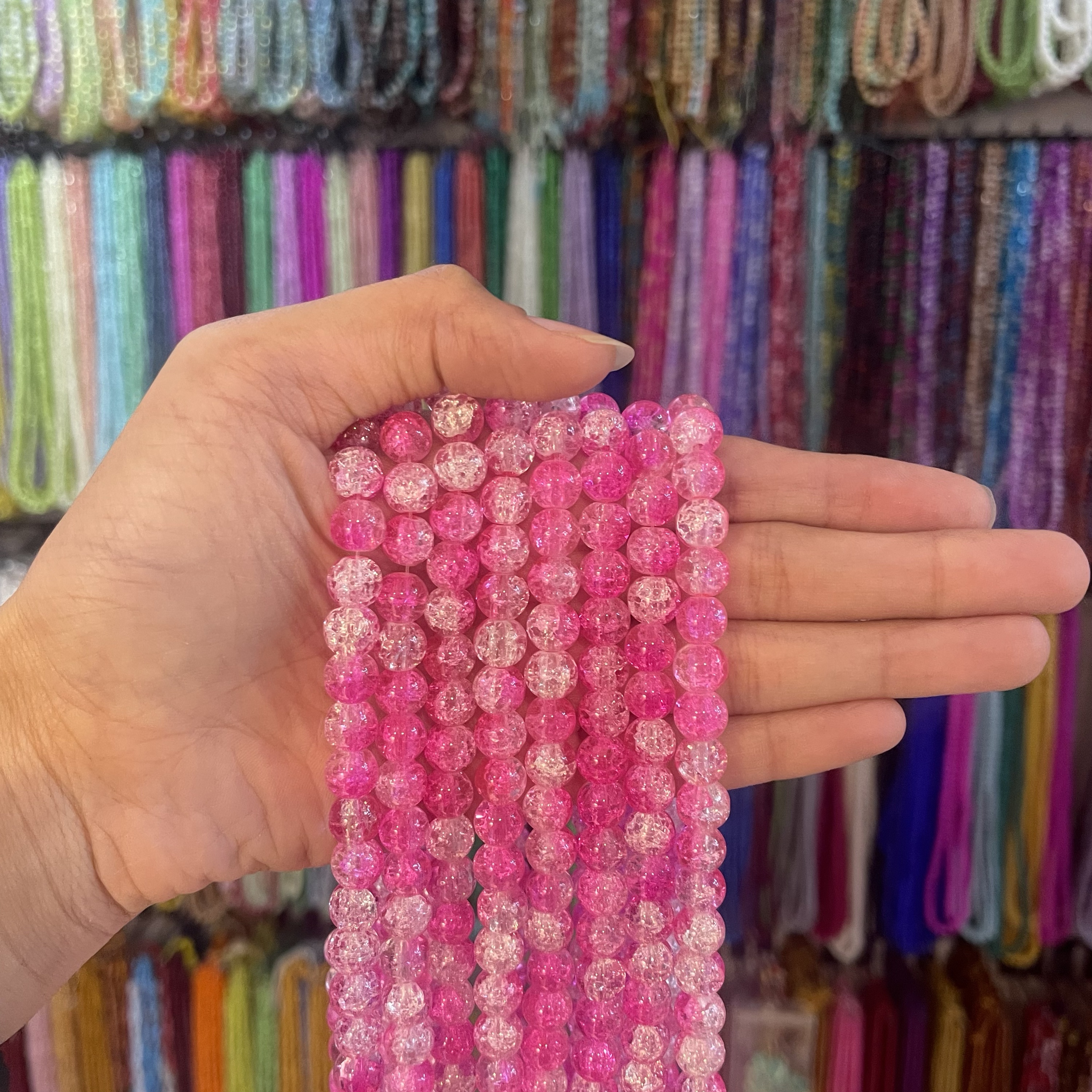 Pink & white (1 line)