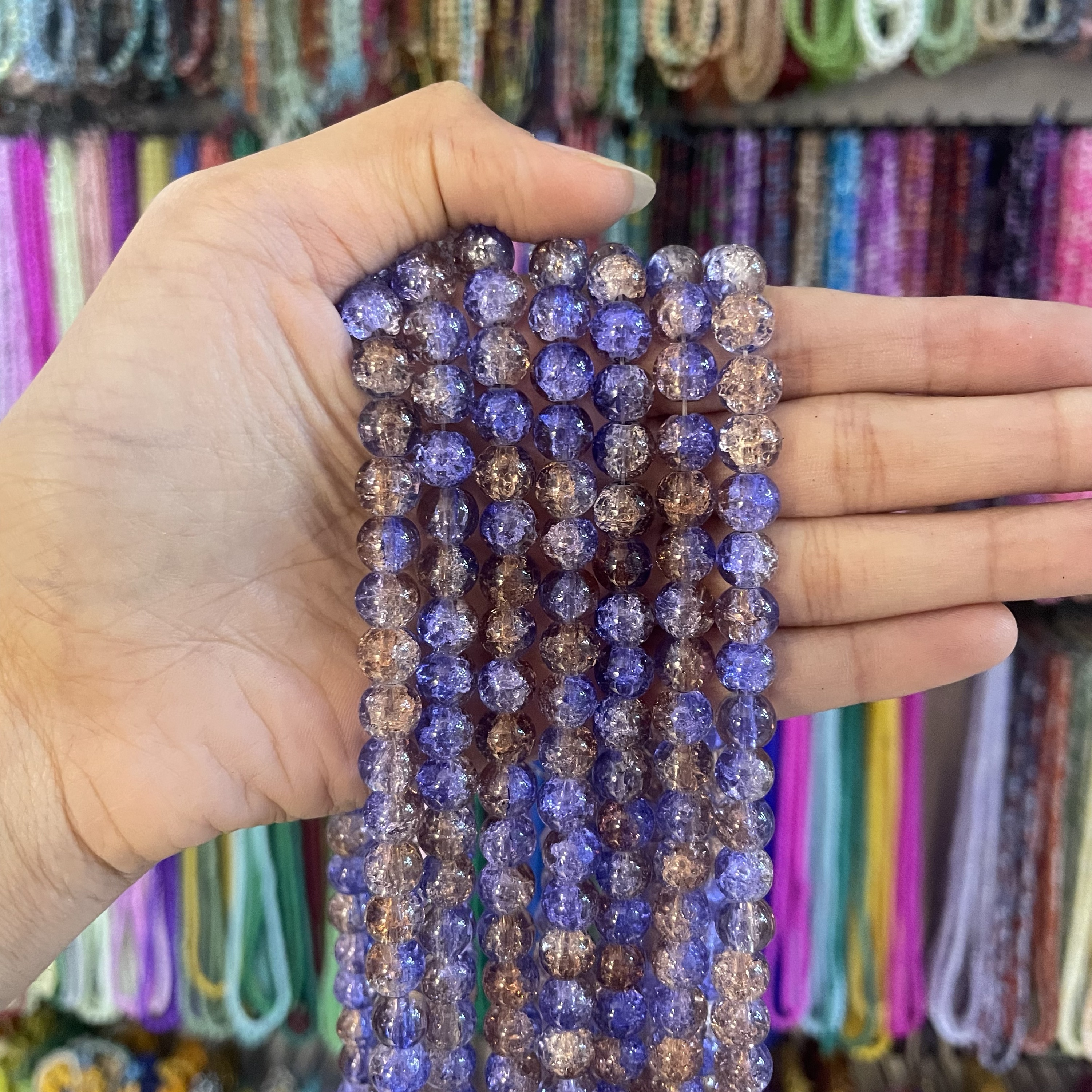 Blue & brown (1 line)