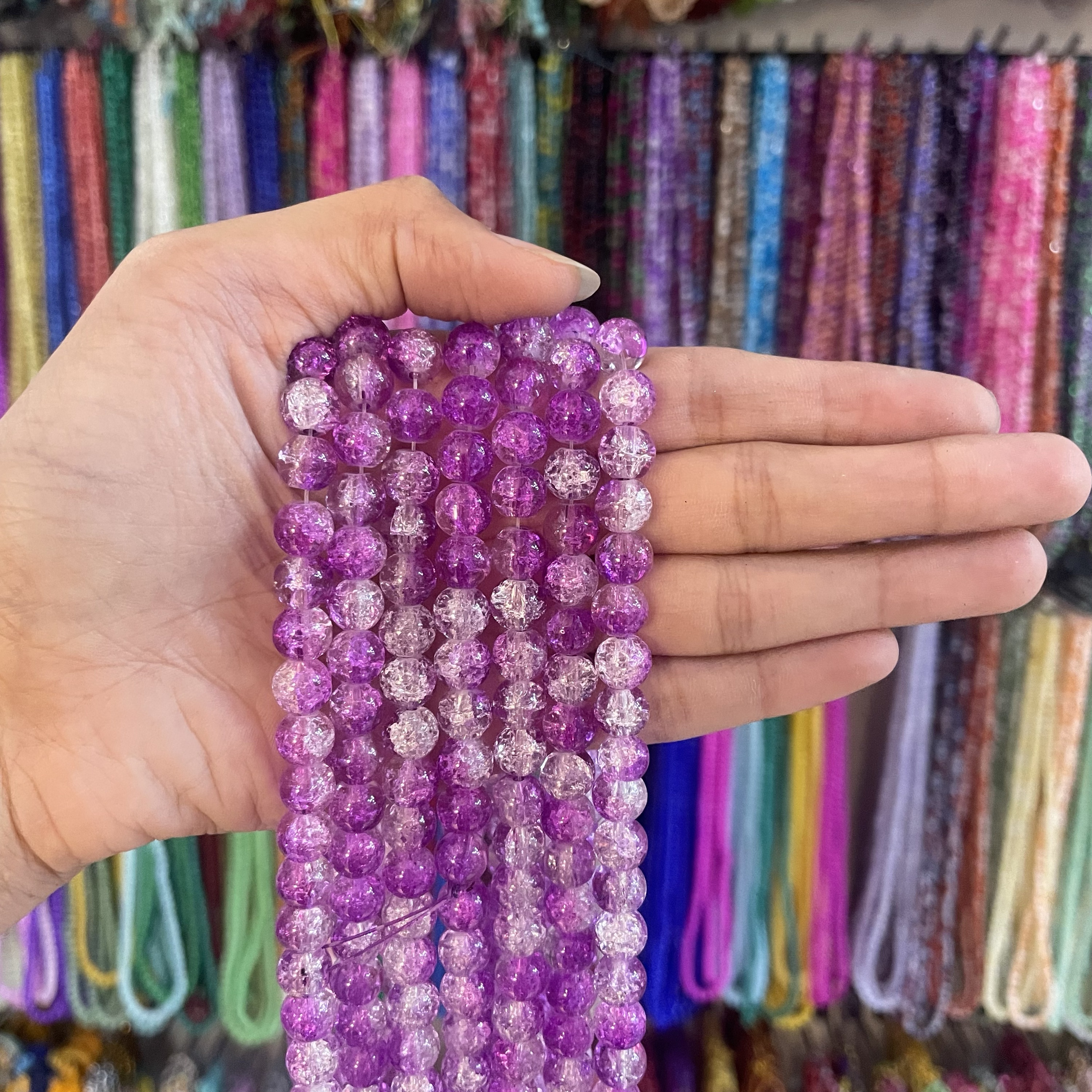 Purple & white (1 line)