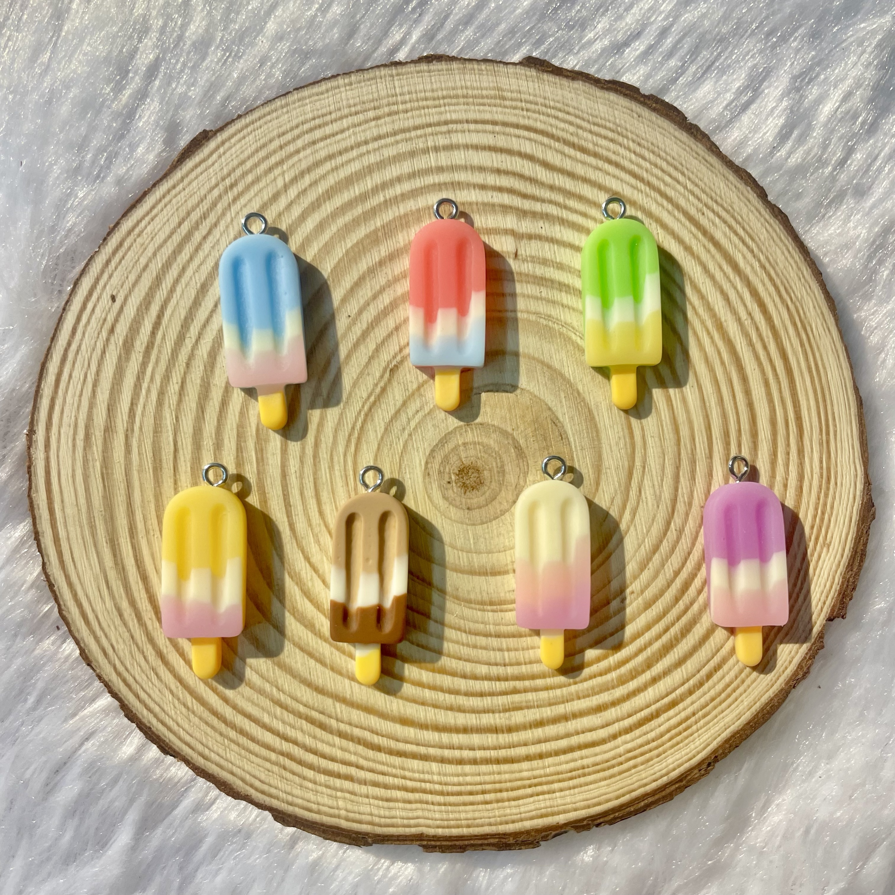 Miniature ice cream charm