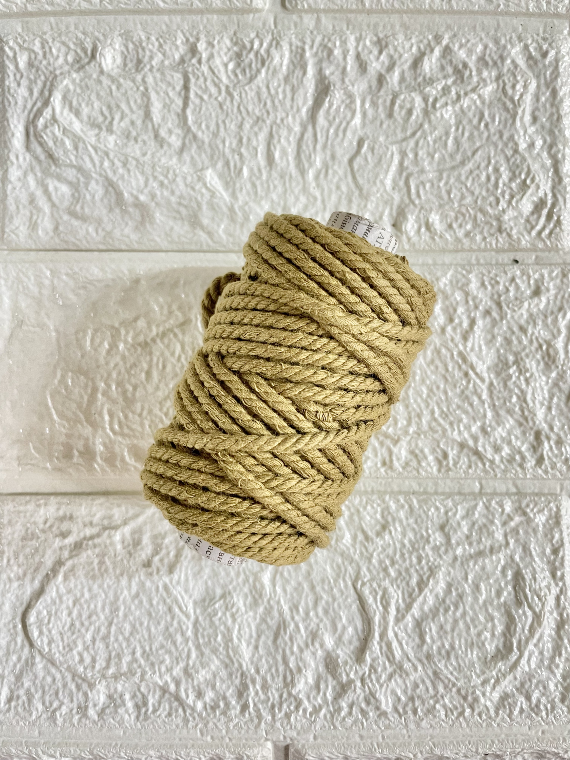 Dull gold Macrame thread