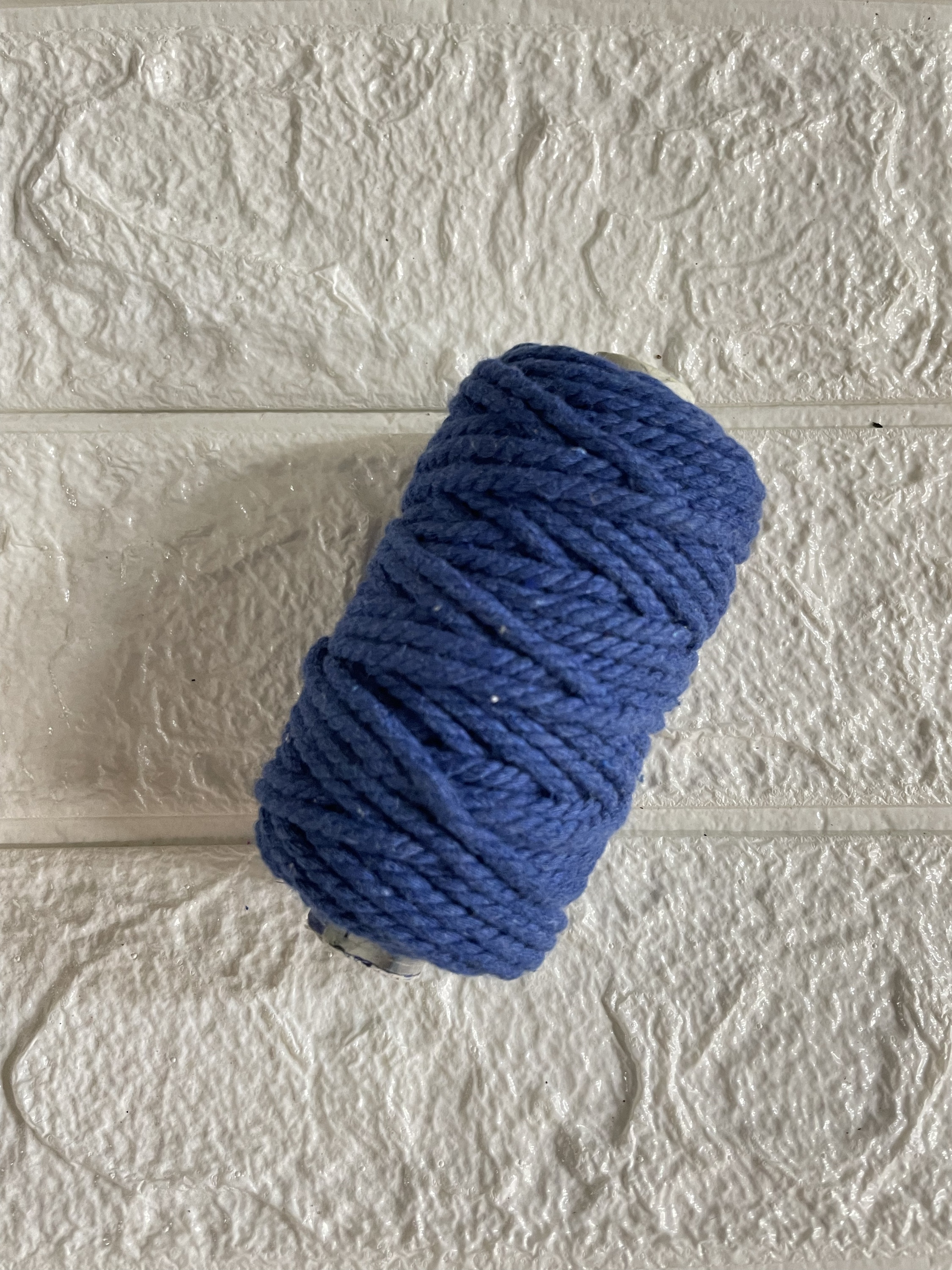 Royal blue macrame thread