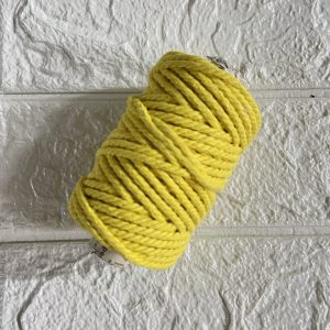 Bright yellow Macrame thread
