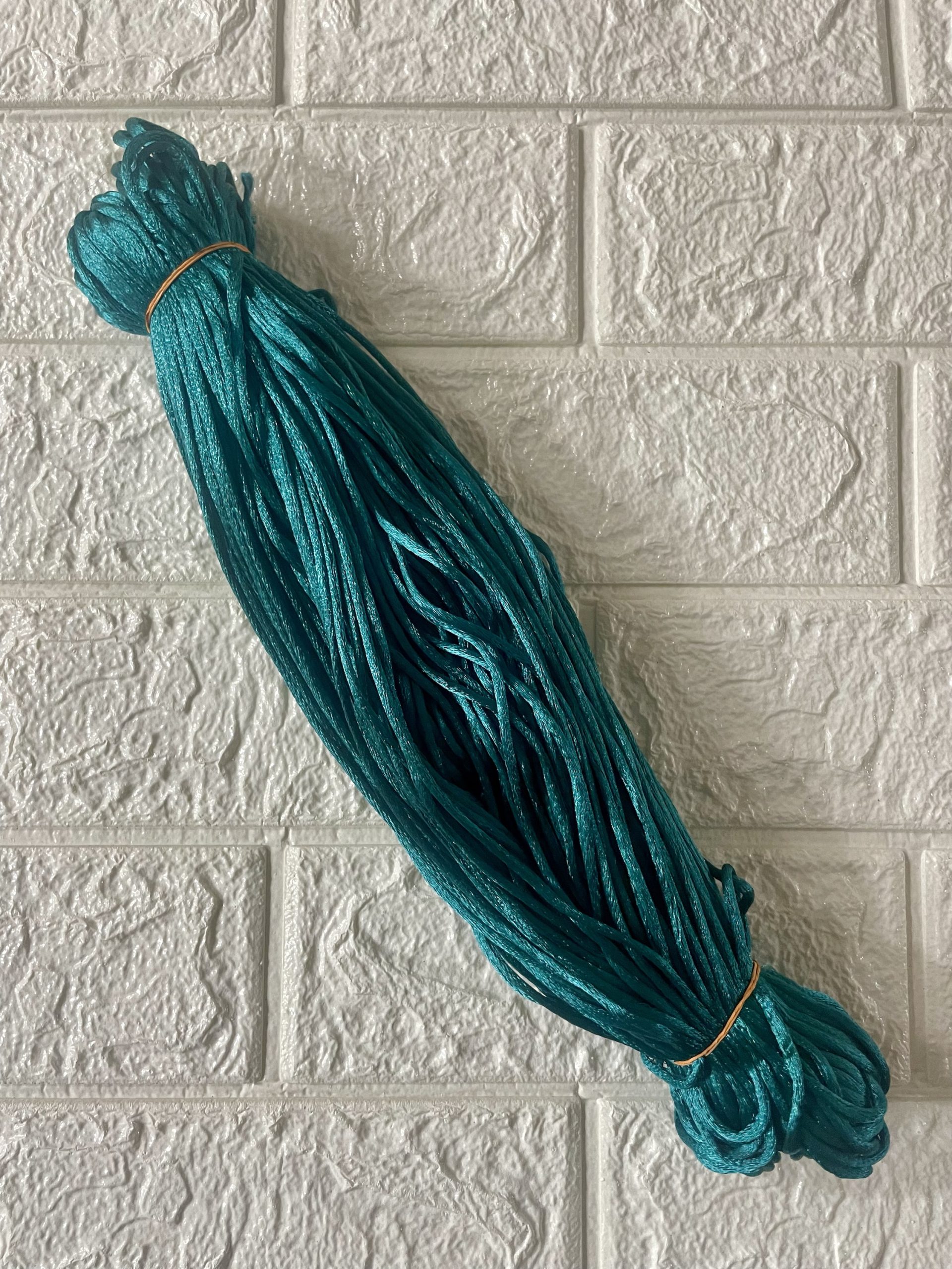 Turquoise blue malai thread
