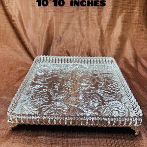 Square German silver plate