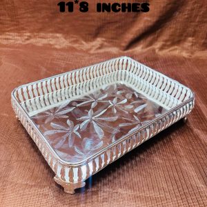 Rectangle medium german silver plate