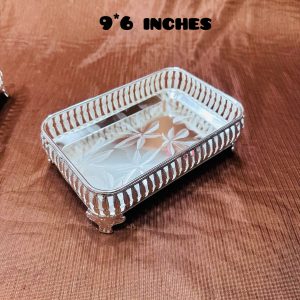 Rectangle small german silver plate