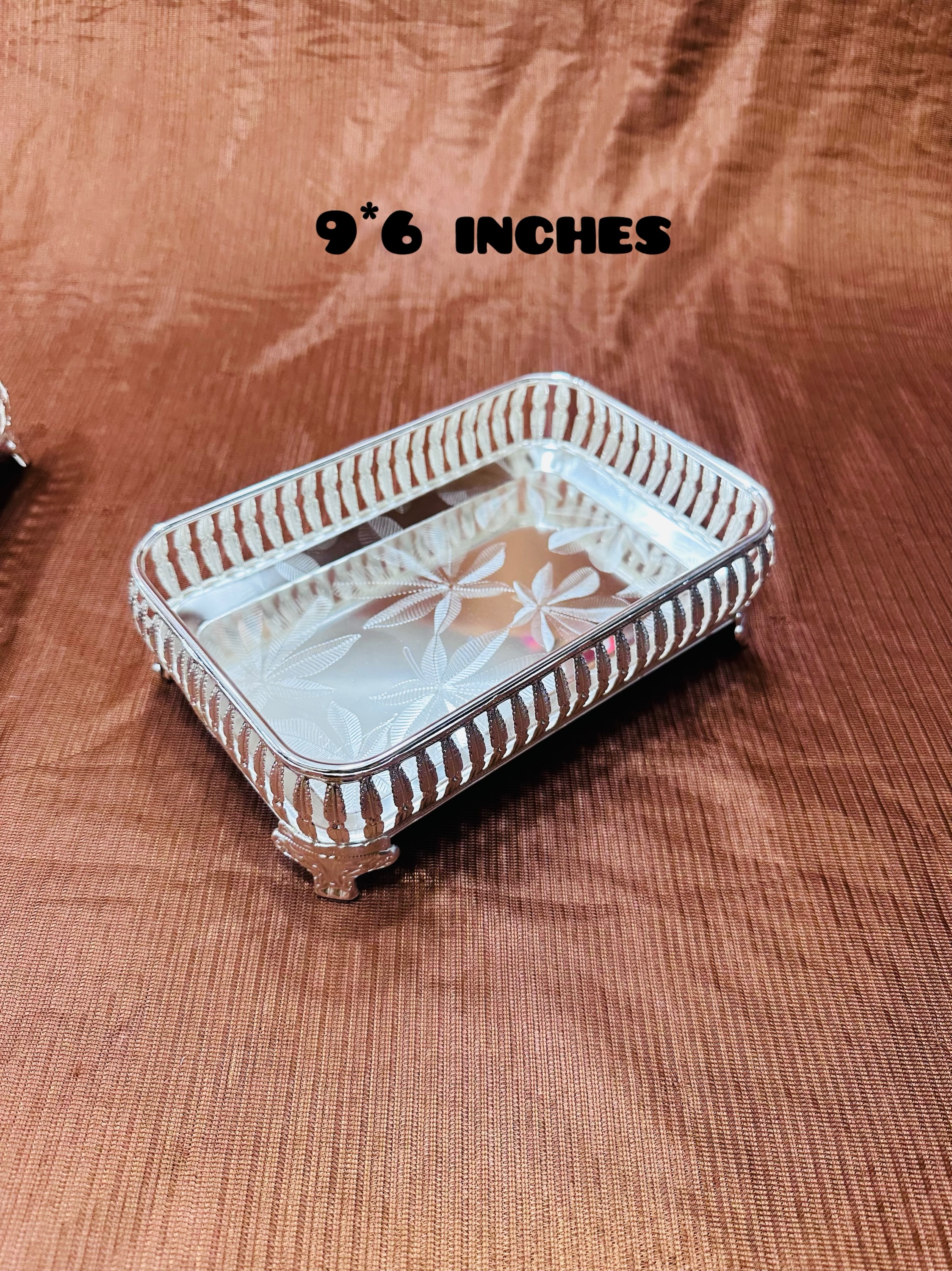 Rectangle small german silver plate