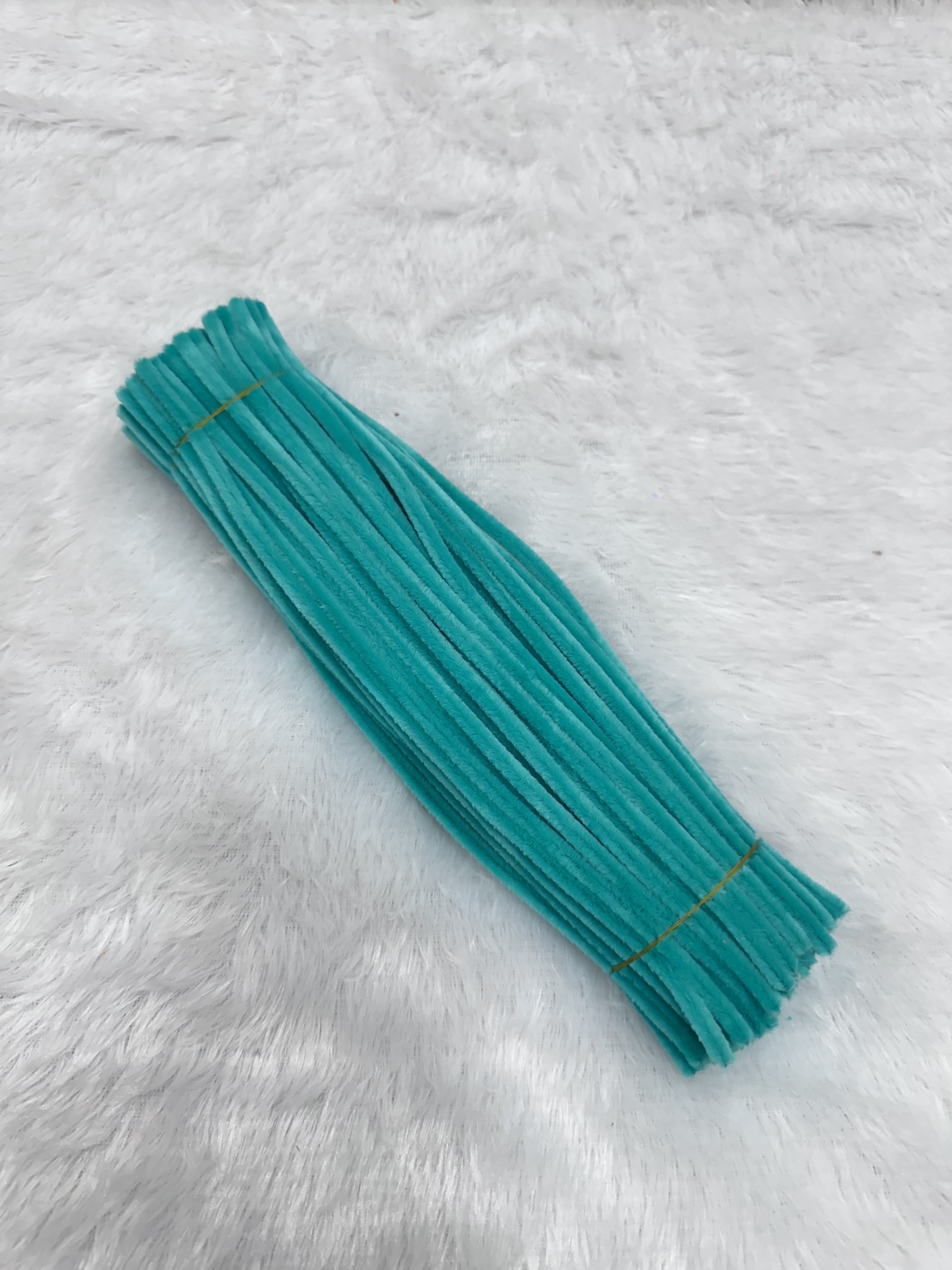Pipe cleaners turquoise (100 pcs pack)
