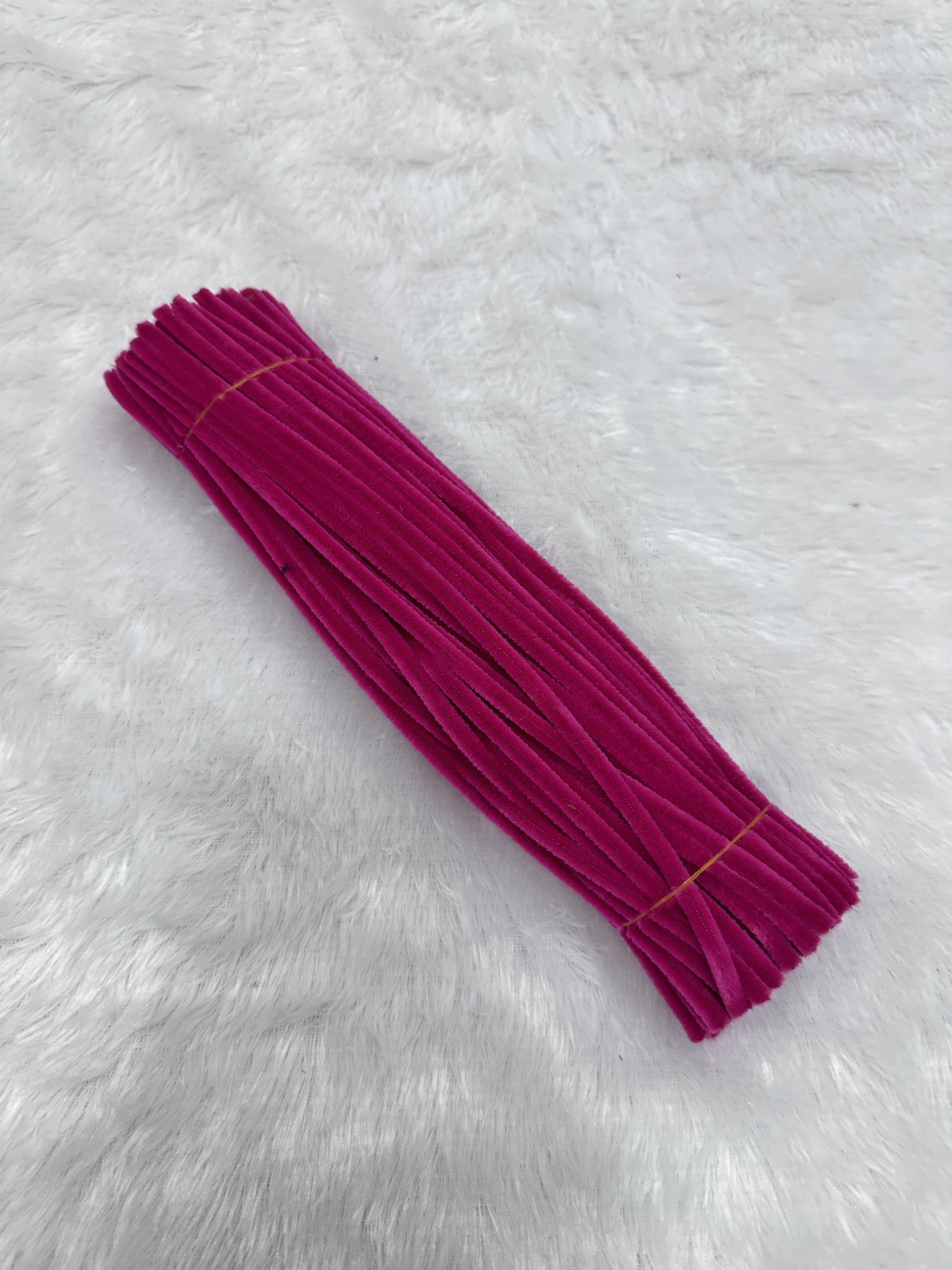 Pipe cleaners dark pink (100 pcs pack)