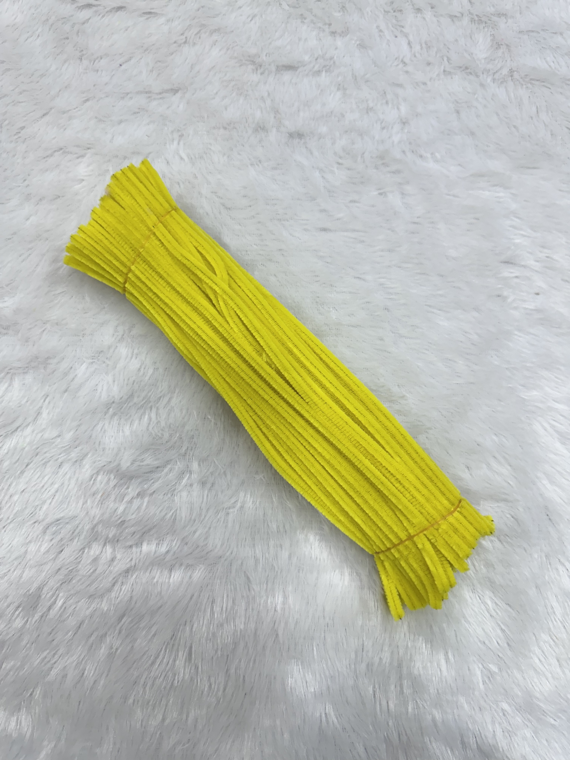 Pipe cleaners yellow (100 pcs pack)