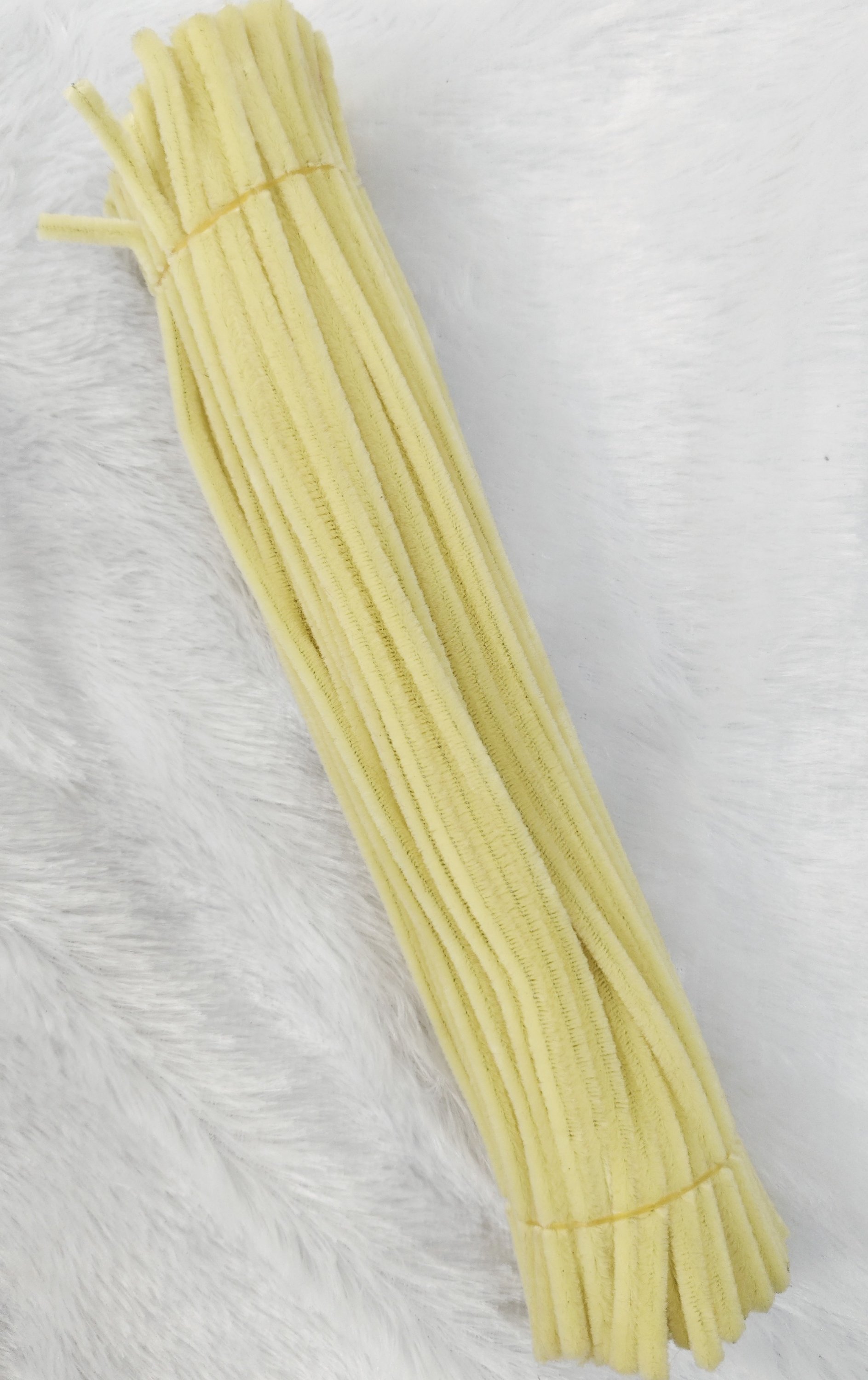 pipe cleaner light yellow 100 pcs pack