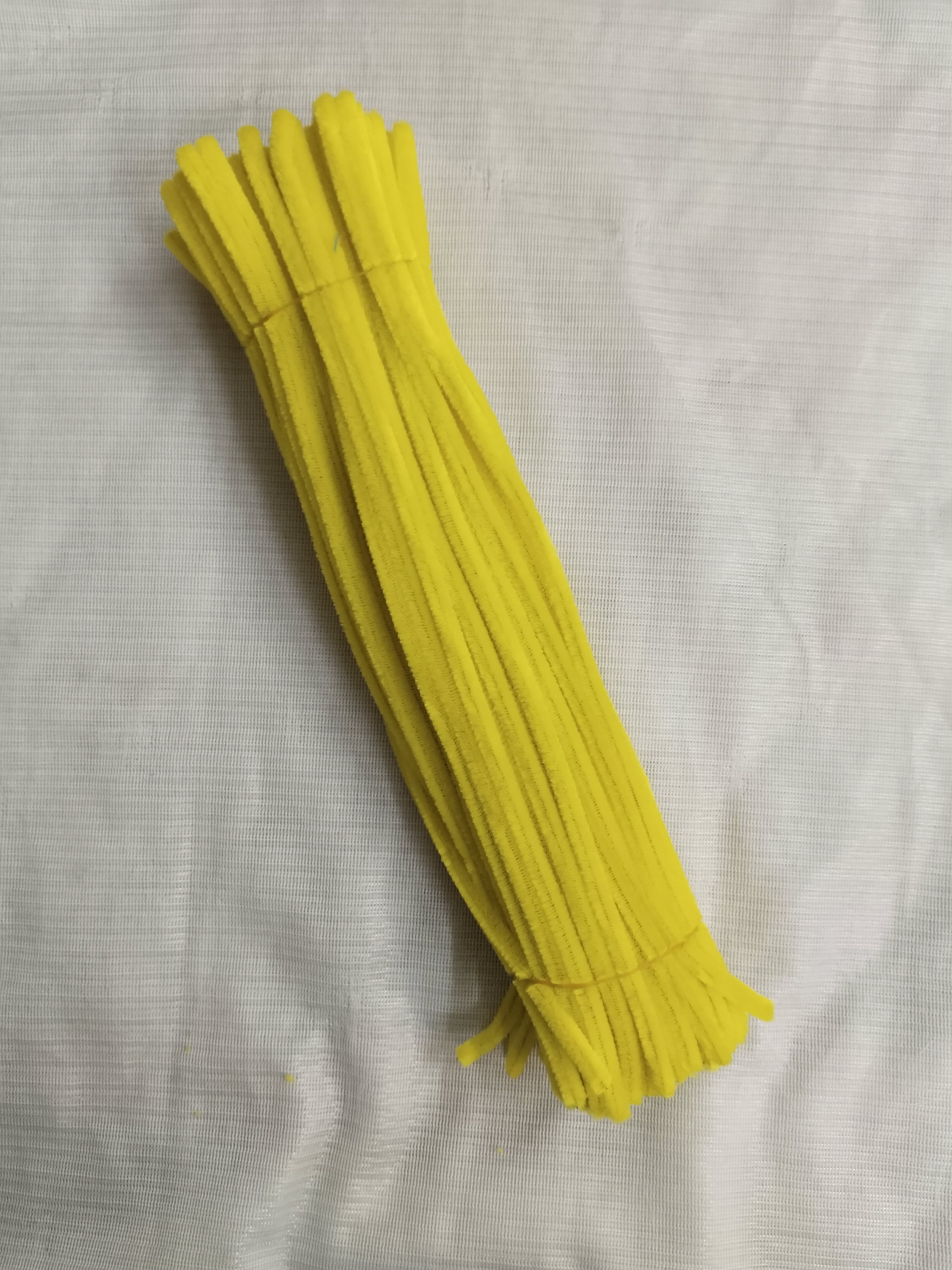 pipe cleaner lemon  yellow 100 pcs pack