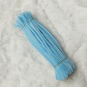 pipe cleaner sky blue ,100 pcs pack