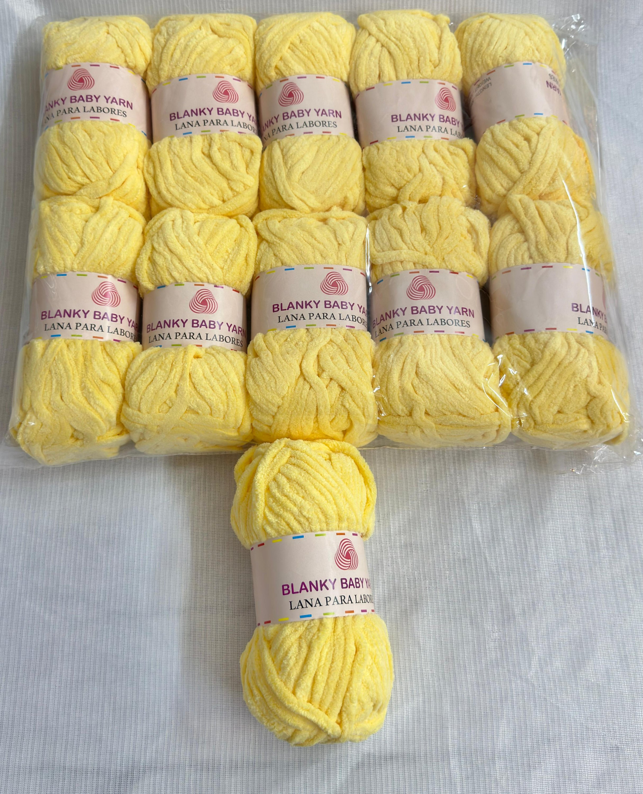 Soft Baby Yarn Lemon yellow