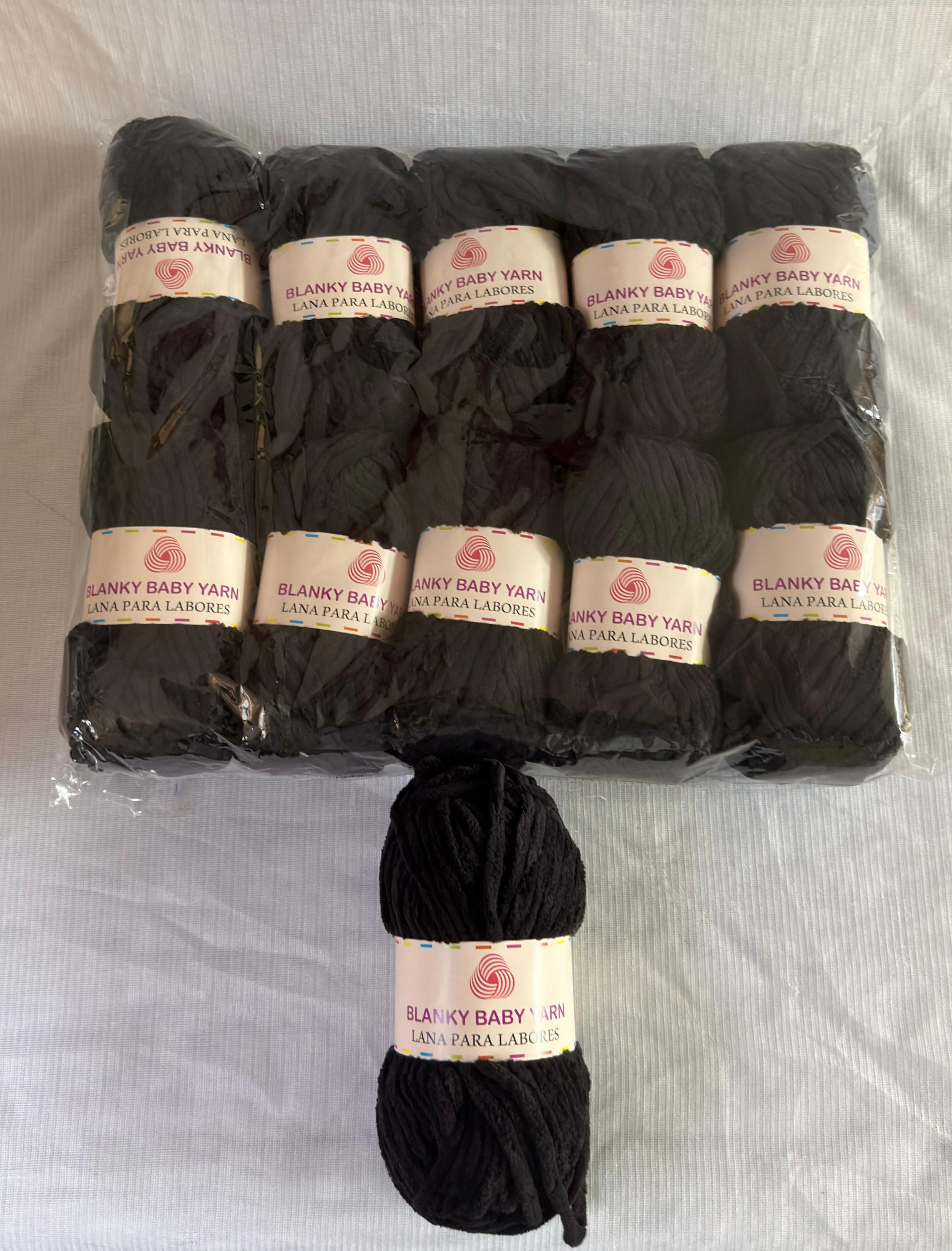 Soft Baby Yarn Black