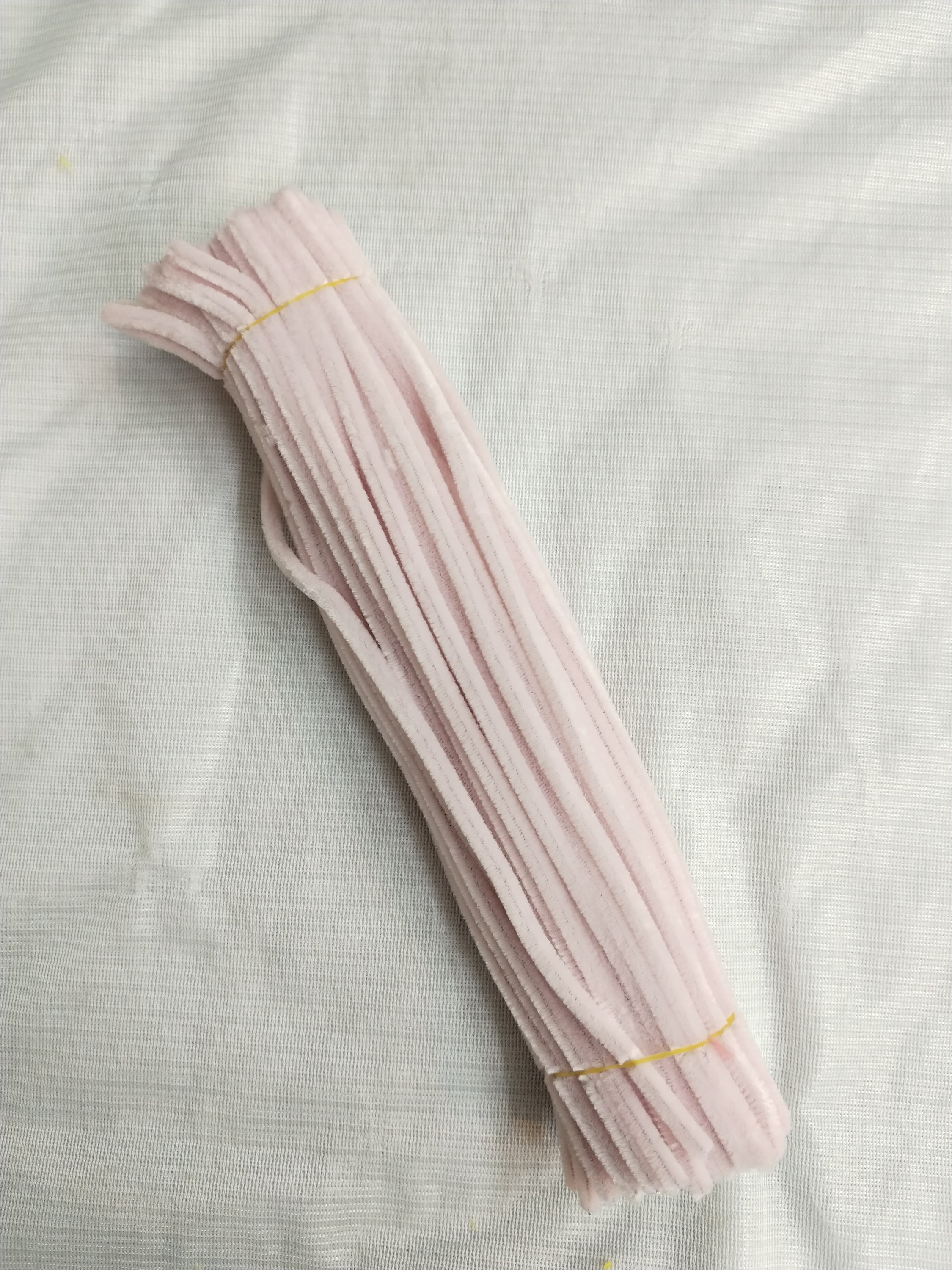 Pipe cleaners light baby pink (100 pcs pack )